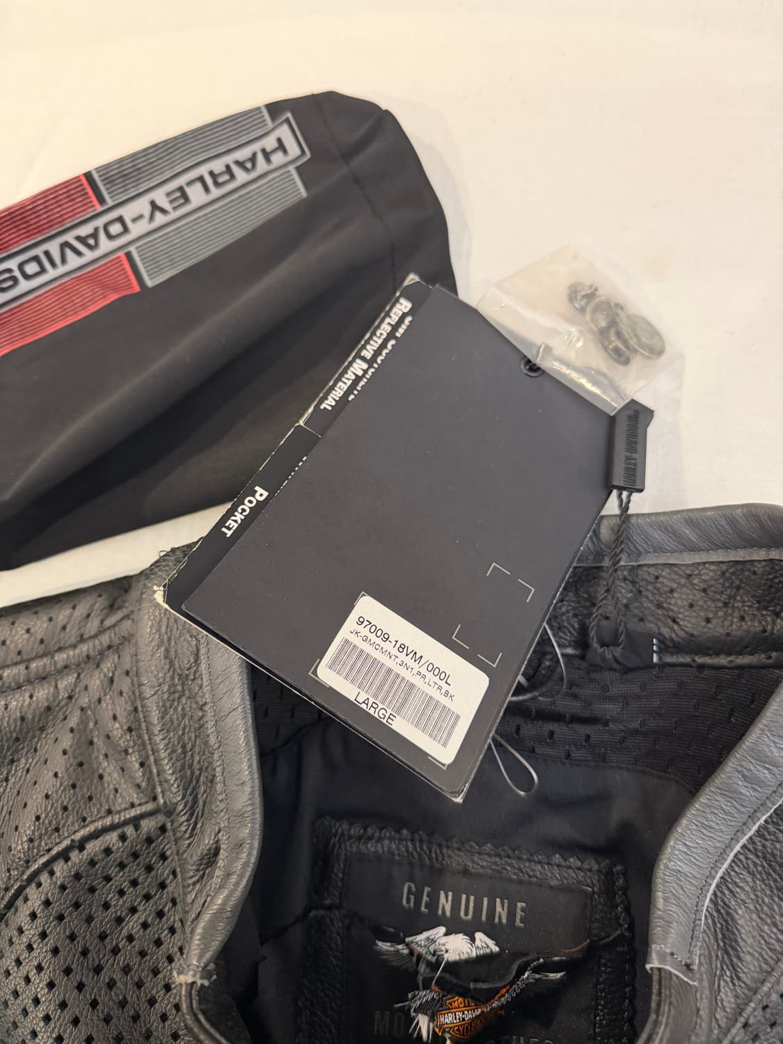 할리데이비슨 만타 메쉬 소가죽 라이더자켓 블랙 상품이미지8