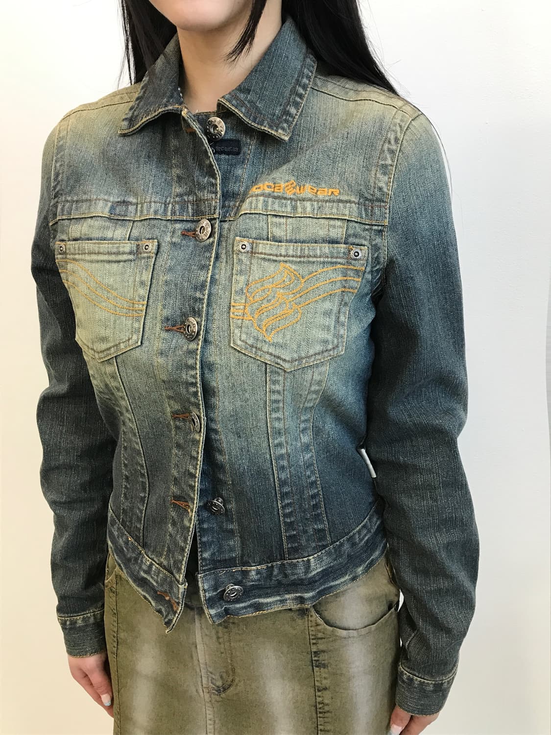 'Rocawear' Y2K Embroidery Denim Jacket 상품이미지4
