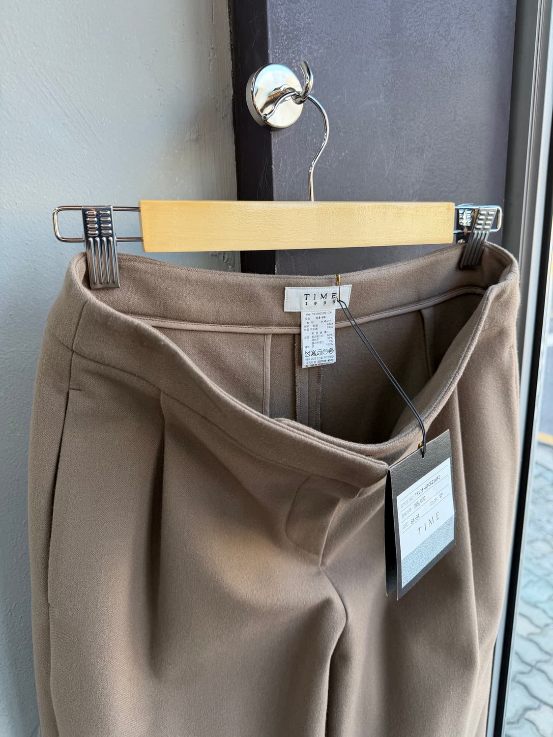 64/ 타임 19-20FW 원턱 니팅 팬츠(새상품) 상품이미지6