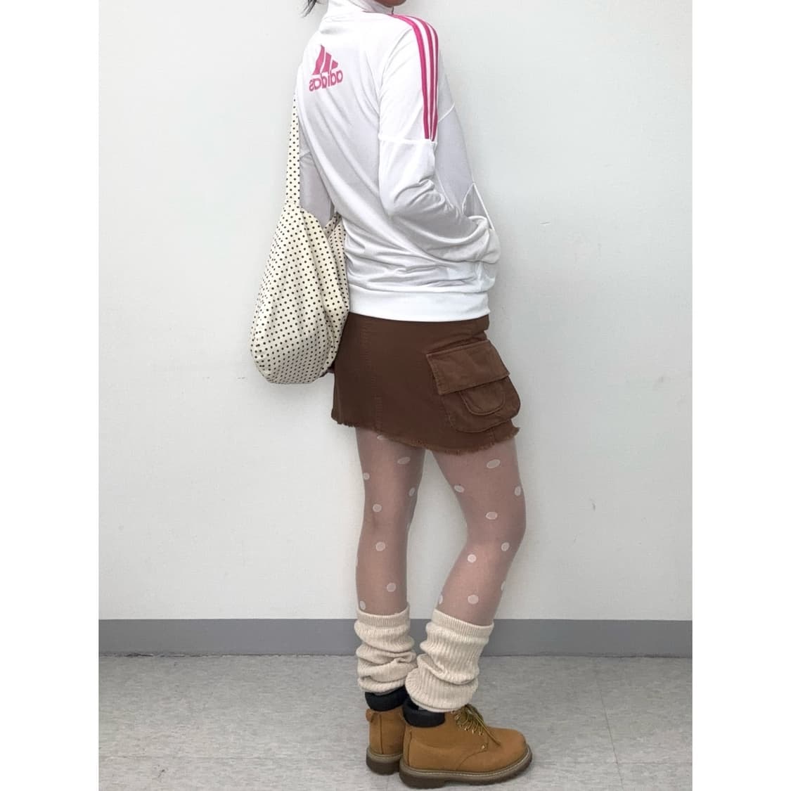 빈티지 아디다스 화이트 핑크 트랙탑 져지 상품이미지3