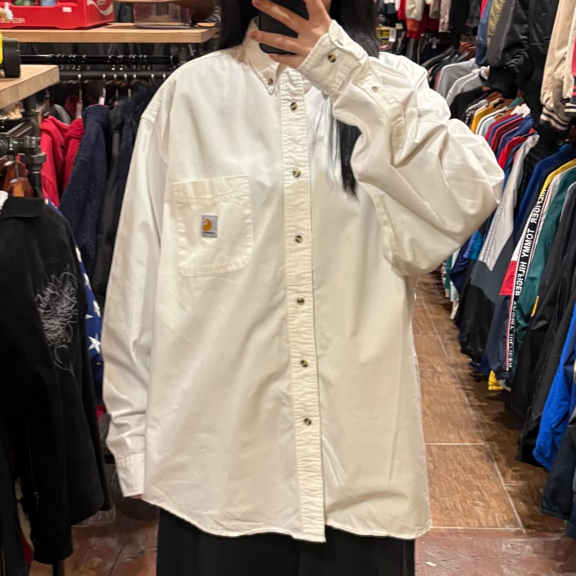 [HI] Carhartt 칼하트 긴팔셔츠 화이트 상품이미지1