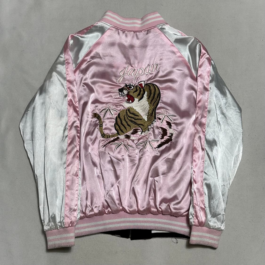 빈티지 독수리 호랑이 자수 리버시블 스카쟌 상품이미지5