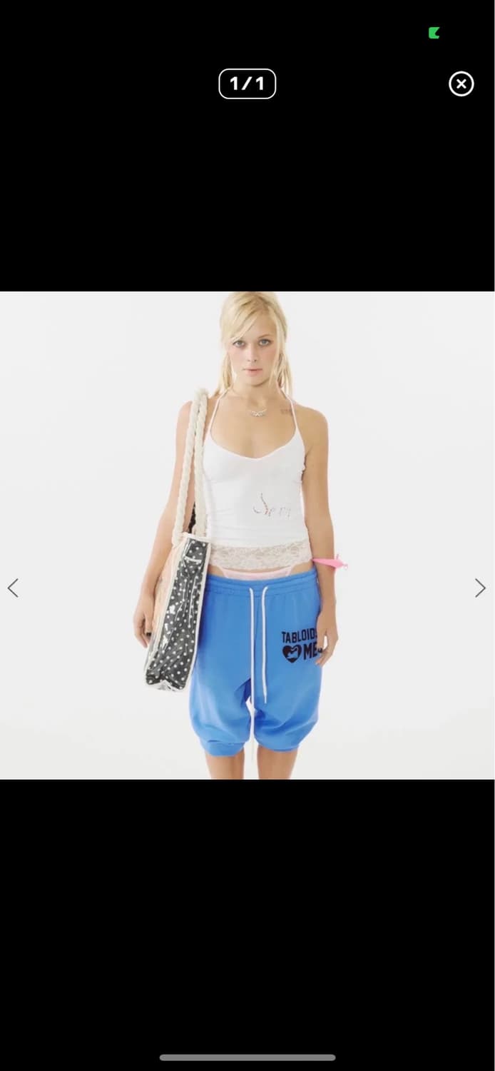 스컬프터 sweet kitty jogger pants acid blue 상품이미지2