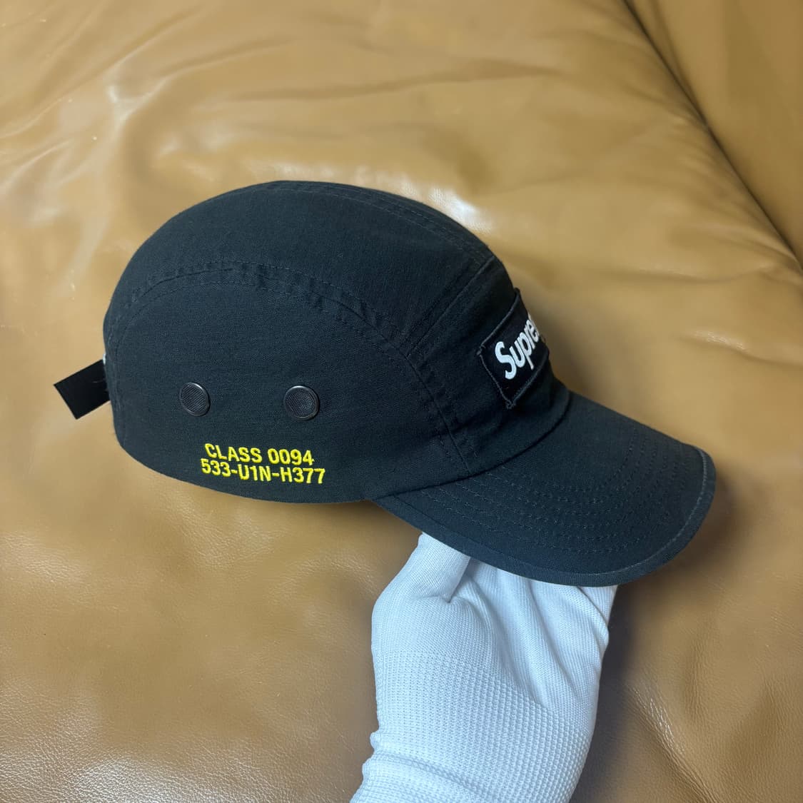 슈프림 캠프캡 모자 박스로고 21ss 밀리터리 블랙 상품이미지4