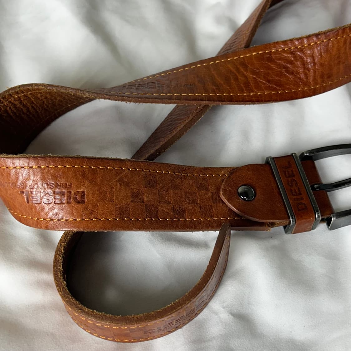 [DIESEL] 디젤 브라운 레더 벨트 상품이미지2