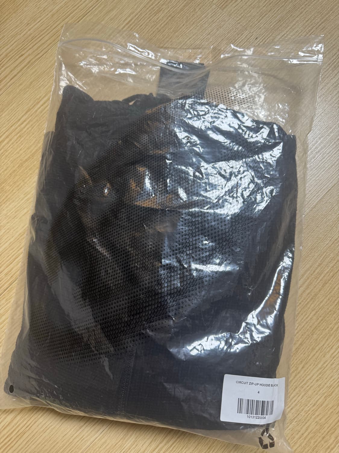 [4] 산산기어 서킷 후드 집업 블랙 상품이미지3