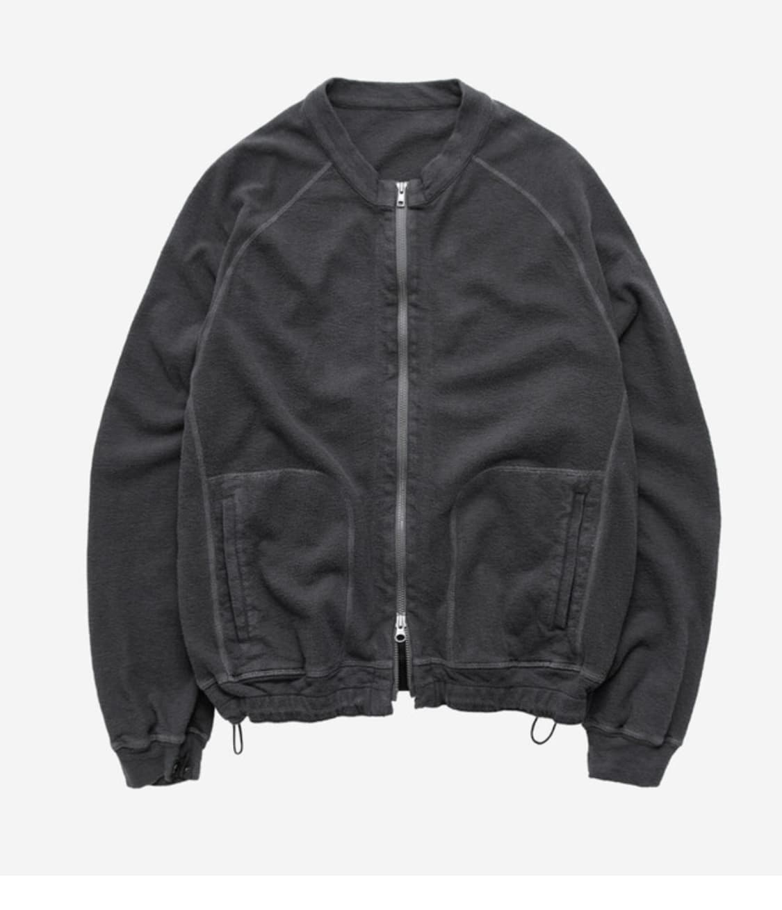 [3] 폴리테루 러프셋 집업 퍼플 차콜 상품이미지1