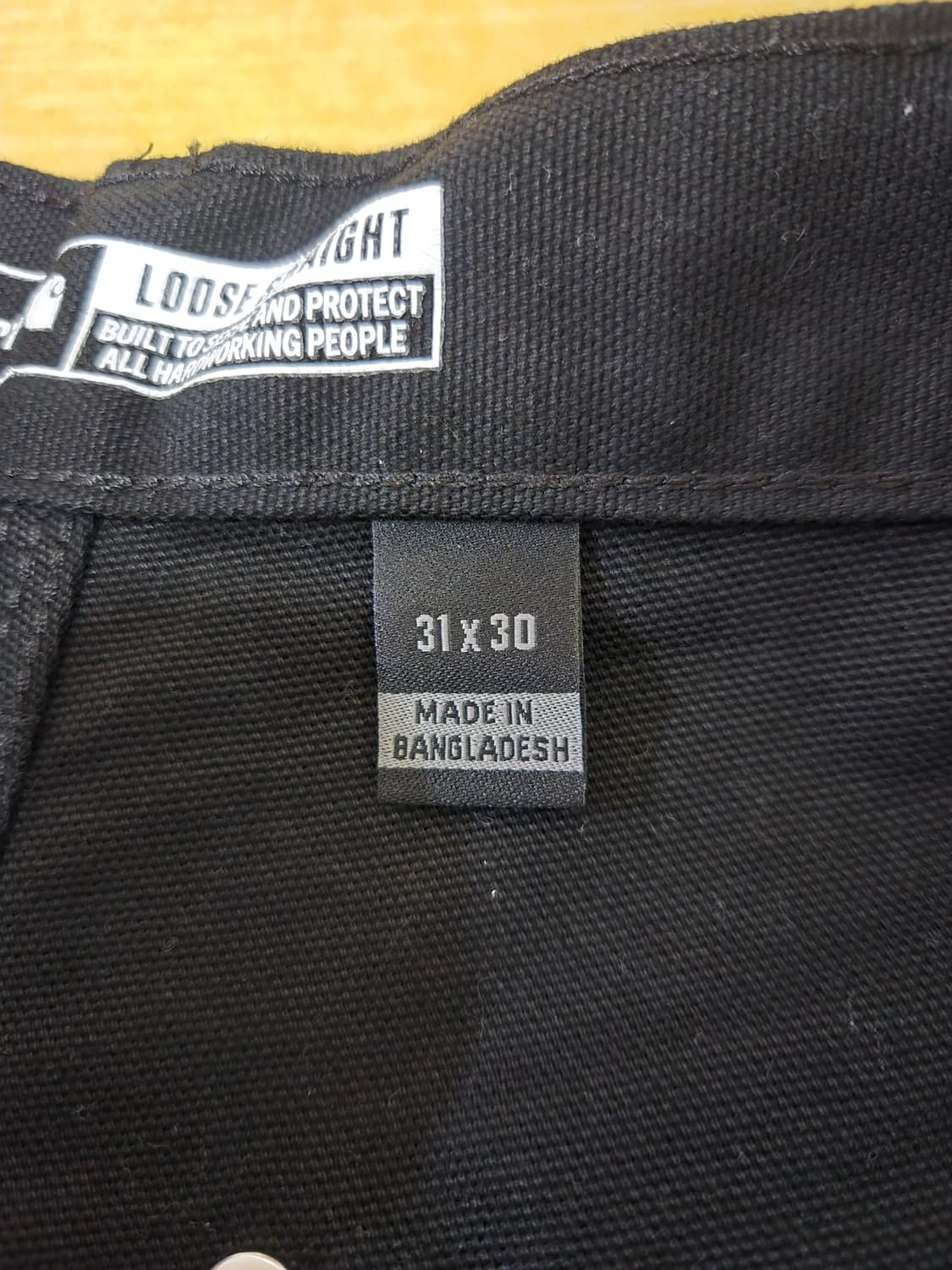 칼하트 b01 더블니 31x30 블랙 새상품 팝니다 상품이미지3