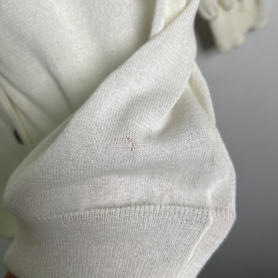 요지야마모토 Y's for living 화이트 코튼 가디건  상품이미지8