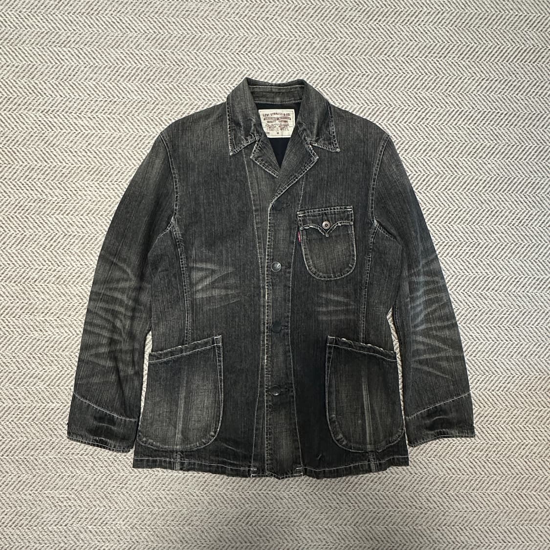 LEVI'S black denim jacket 상품이미지1