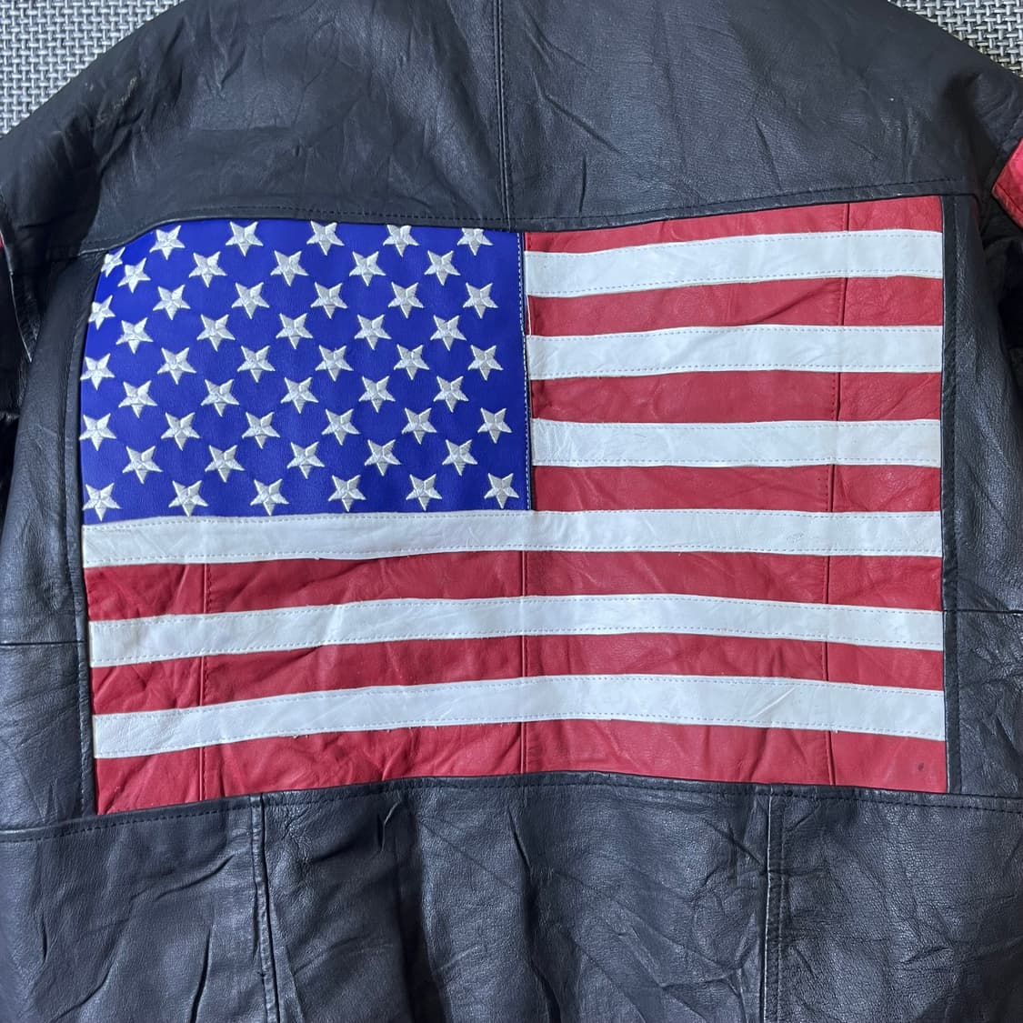 빈티지 USA 플래그 레더자켓 (kold_8402) 상품이미지8
