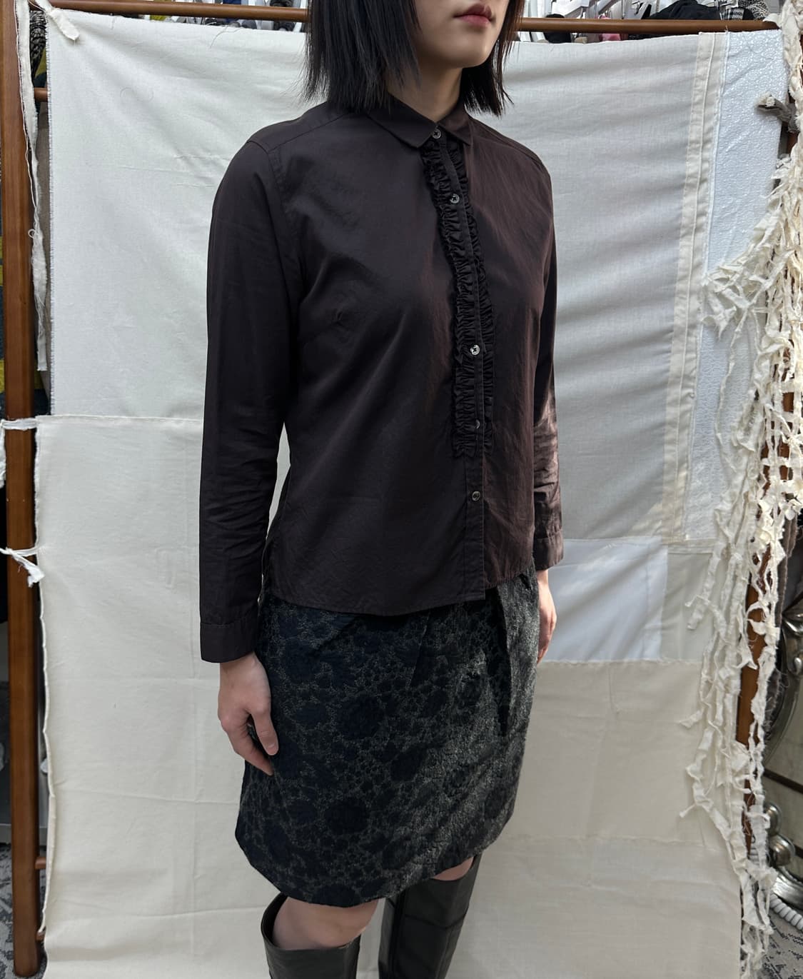 margaret howell 프릴 셔츠 상품이미지2