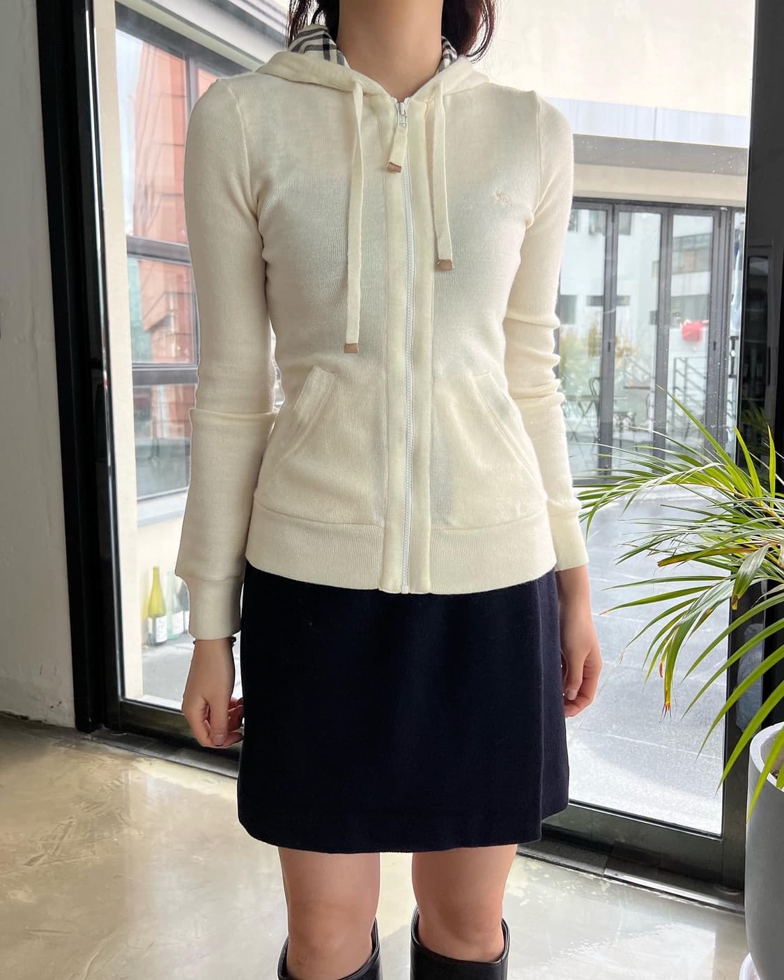 버버리 울 니트 집업 상품이미지2