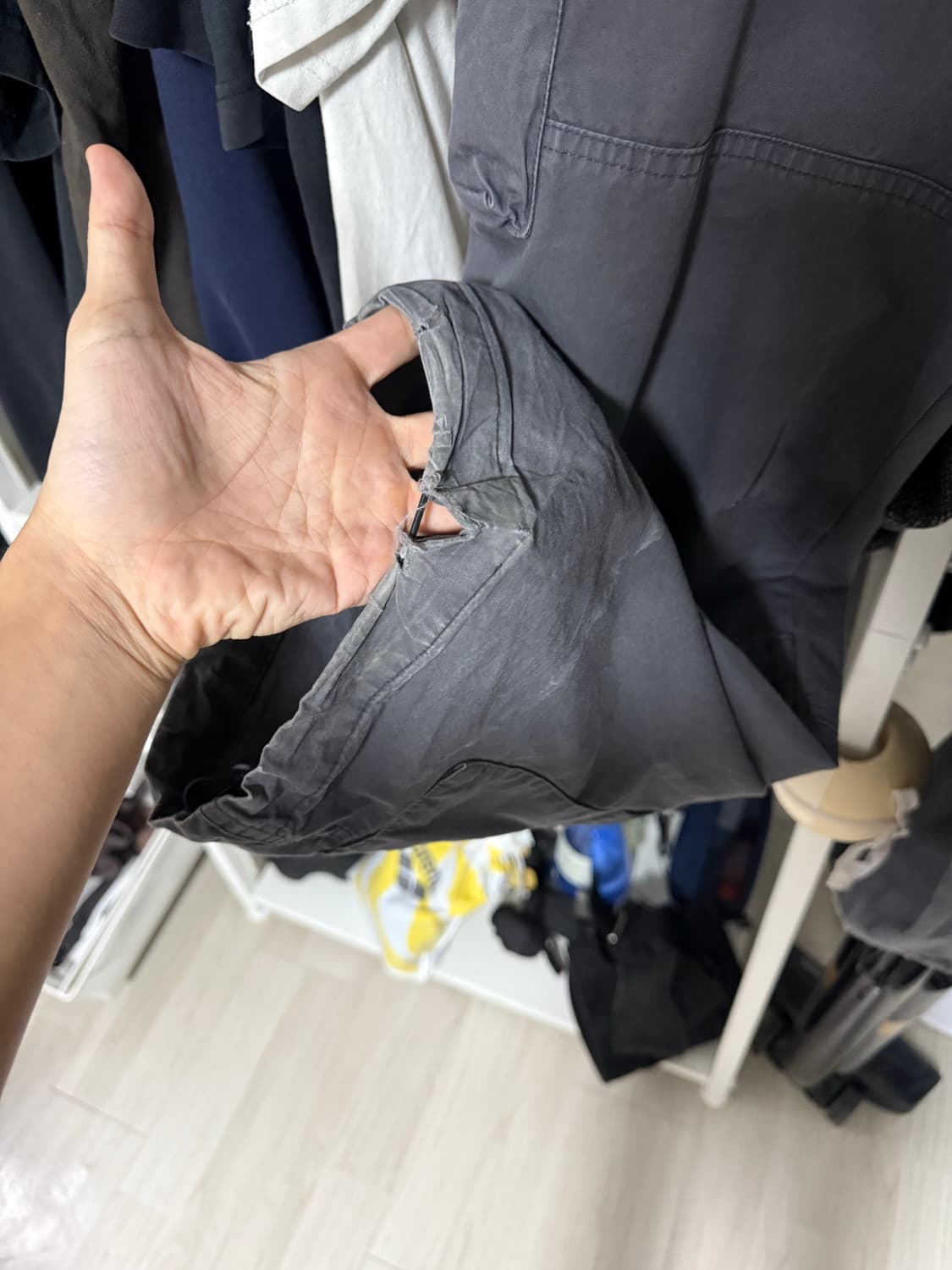 해칭룸 집카고 팬츠 페이드 네이비 2size 상품이미지5