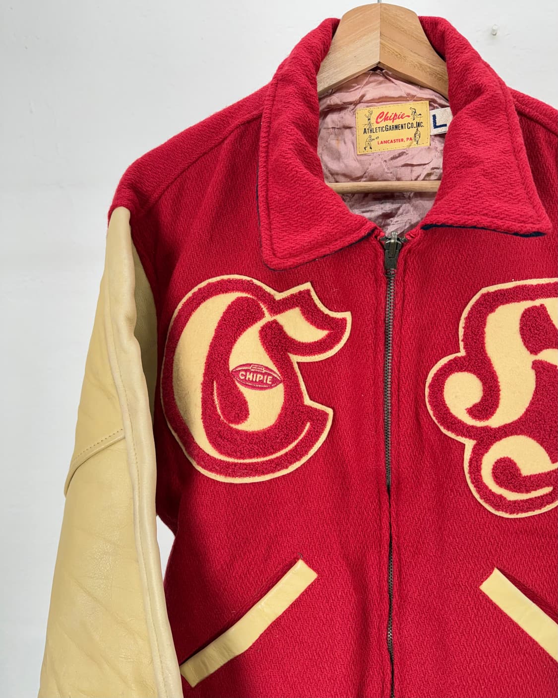 치피 칠리 메이우드 리얼 레더 바시티 자켓 상품이미지2