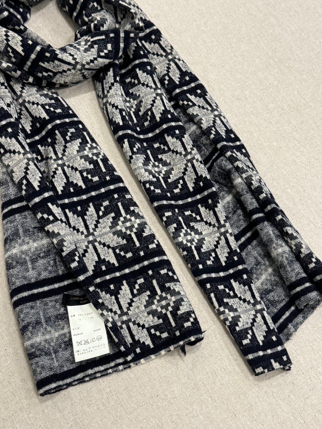 꼼데가르송 옴므 02aw 눈송이 울 머플러 상품이미지4