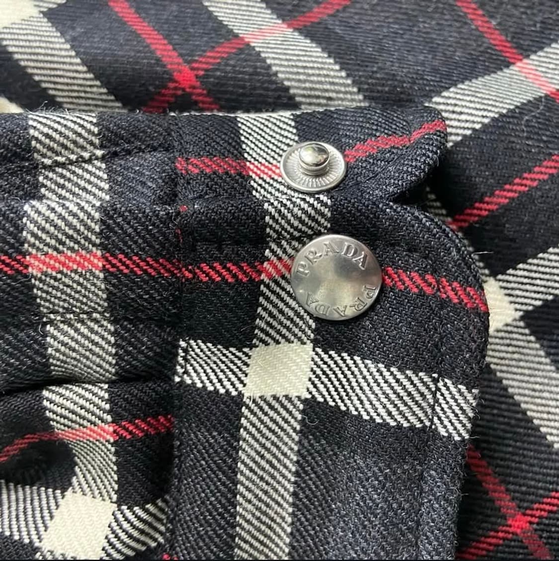 [L] FW16 프라다 체크 블루종 자켓 상품이미지6