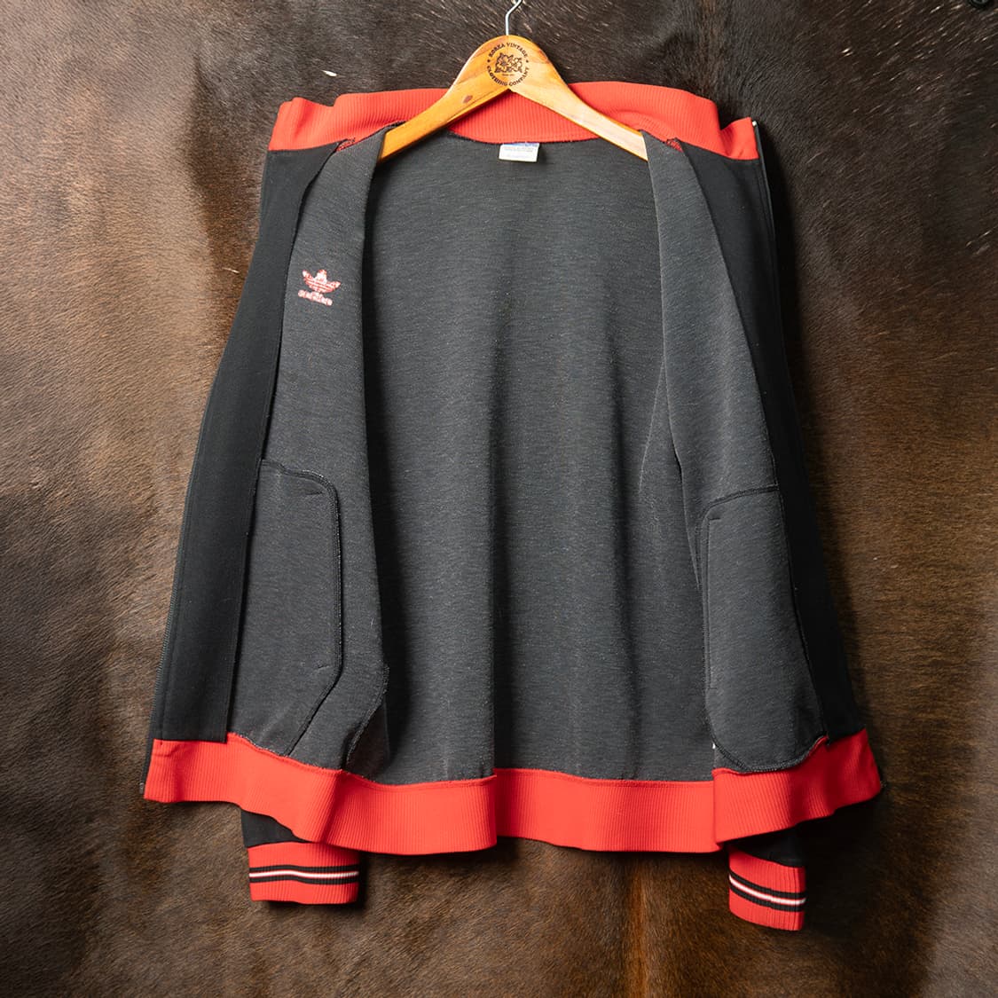 [105] 80s 아디다스 by 데상트 ATS-202 트랙탑 블랙  상품이미지10