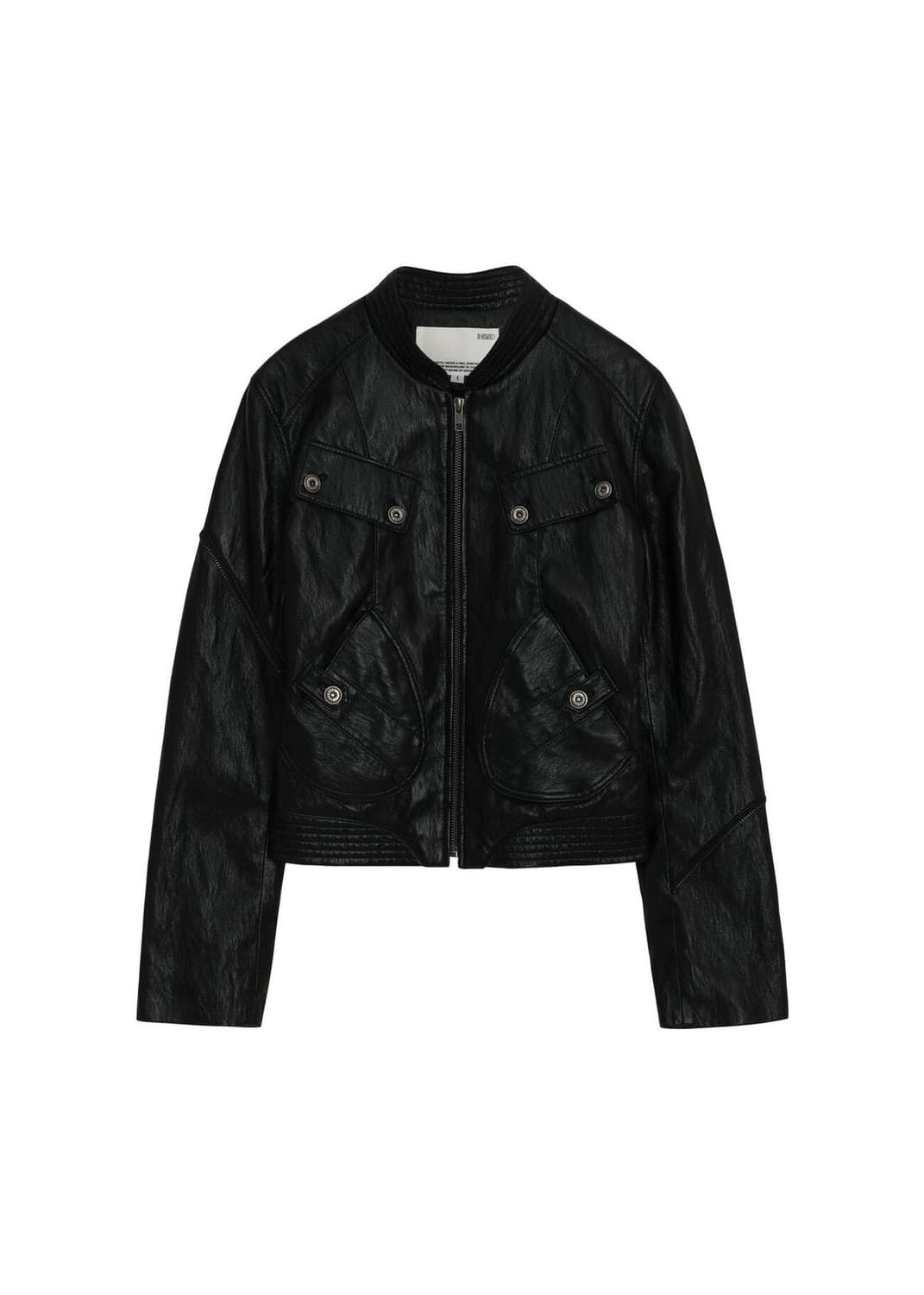 보헤미안서울 레더 자켓 sleeve zip point leather 상품이미지2