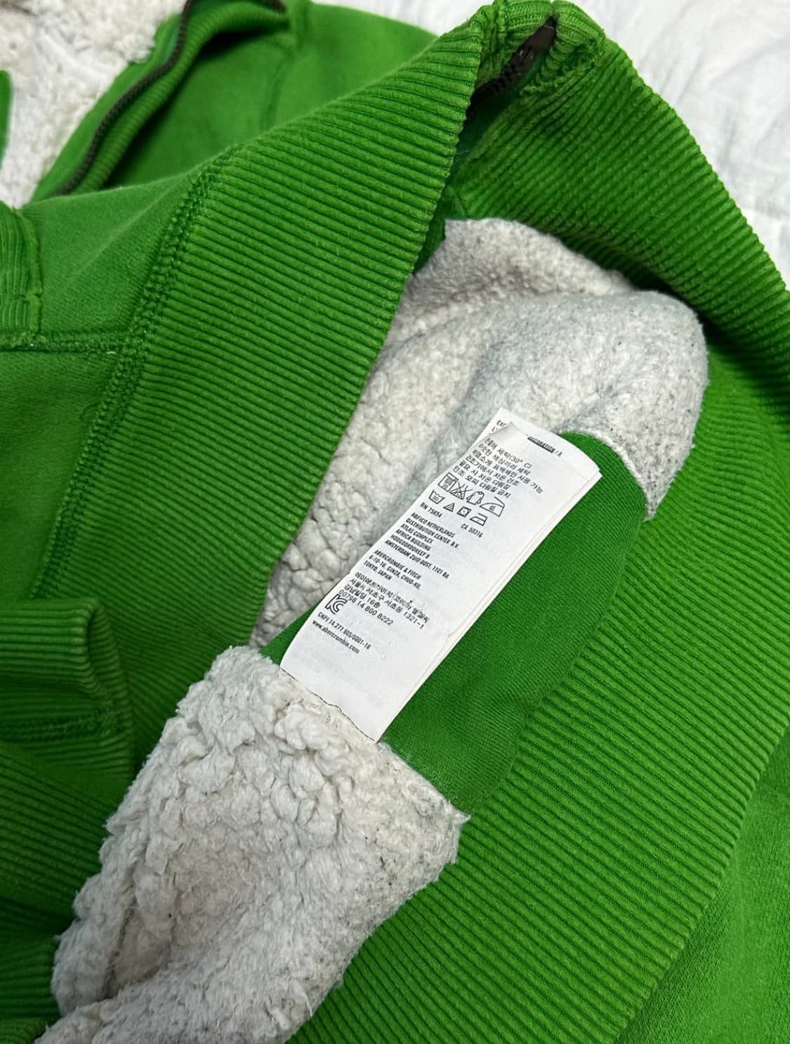 아베크롬비 양털 후드 상품이미지2