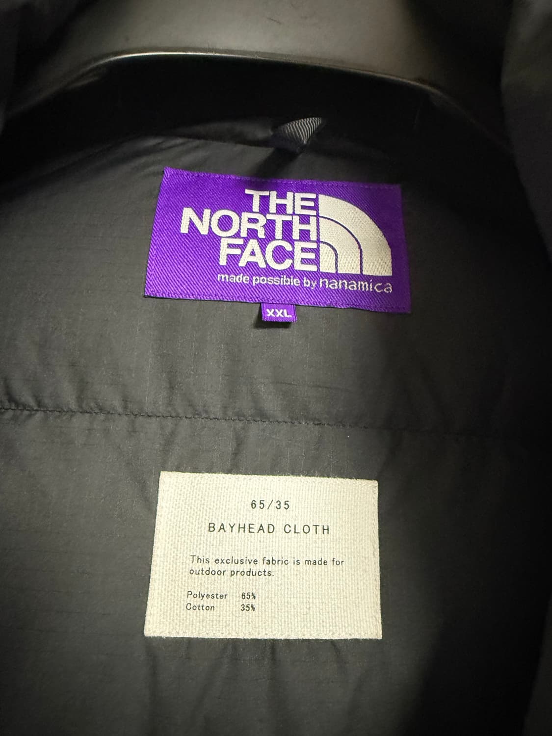 노스페이스퍼플라벨 x 몽키타임 마운틴 숏 다운 블랙 xxl 상품이미지4