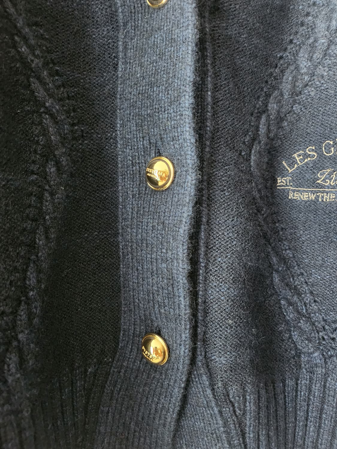 시스템 네이비가디건 상품이미지5