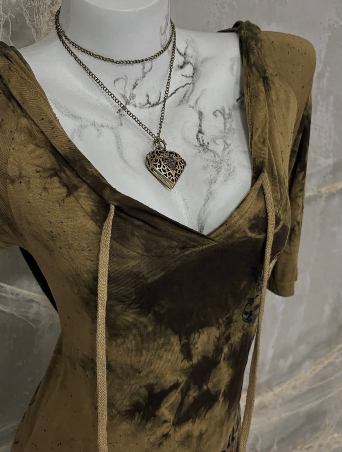 Salvage Grunge Hoodie Top 상품이미지4