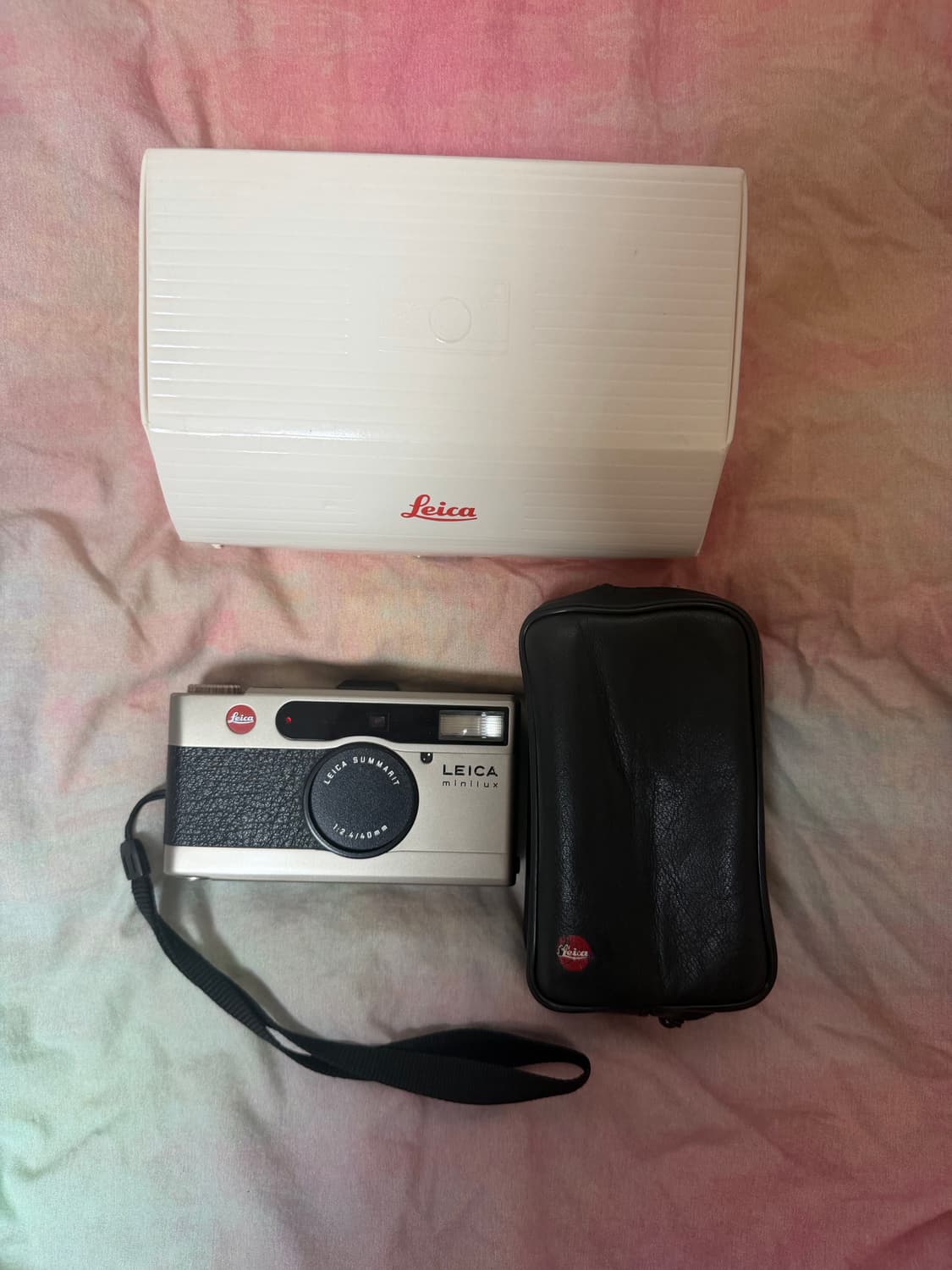 S급 라이카 미니룩스 필름카메라 박스, 파우치 포함 상품이미지1
