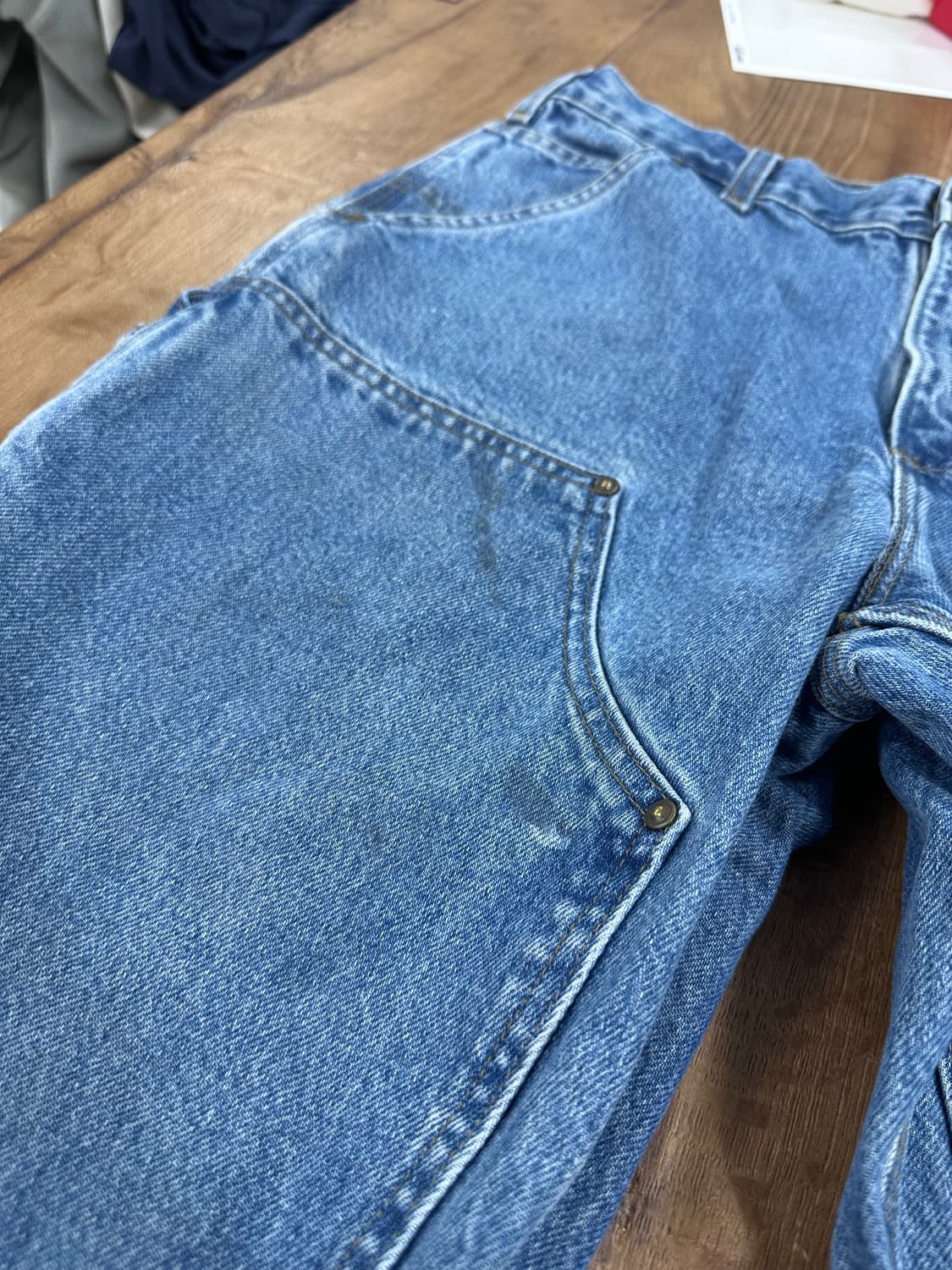 칼하트 데님 더블니 팬츠 mexico 34x30 상품이미지3