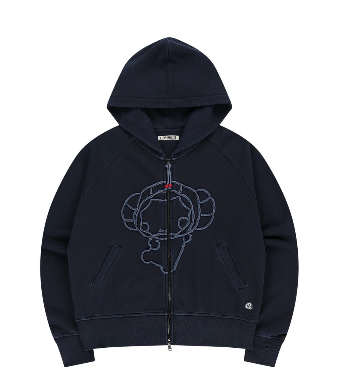 Coyseio Hood zip up navy 상품이미지1