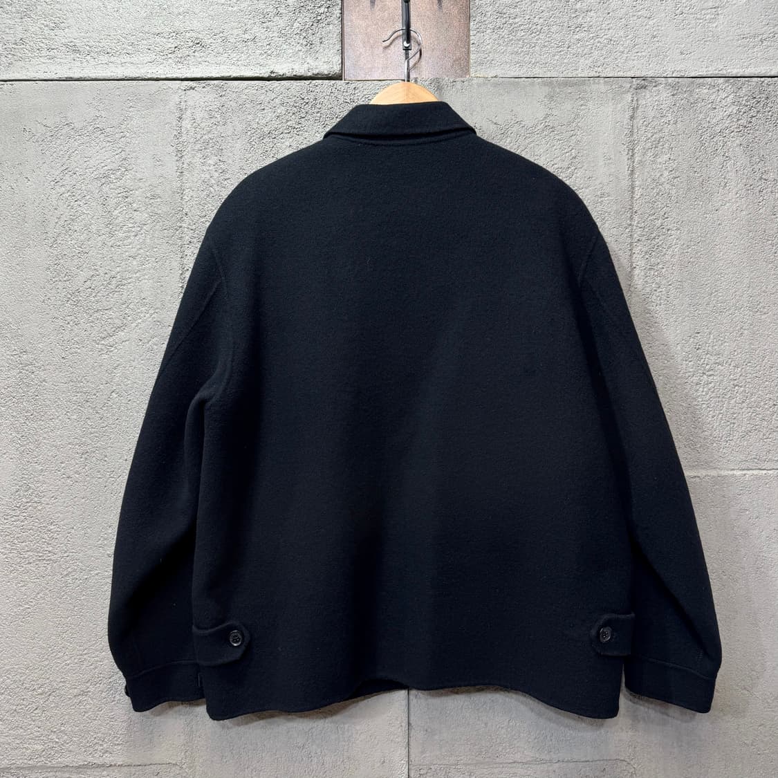90s 버버리 핸드메이드 캐시미어 블루종 자켓 made in ENGLAN 상품이미지5