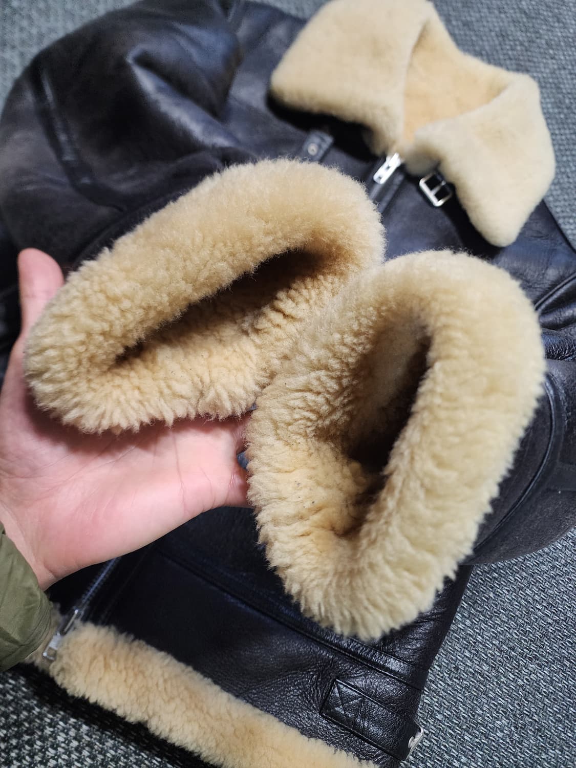 스페로네 양가죽 무스탕 L사이즈  상품이미지6