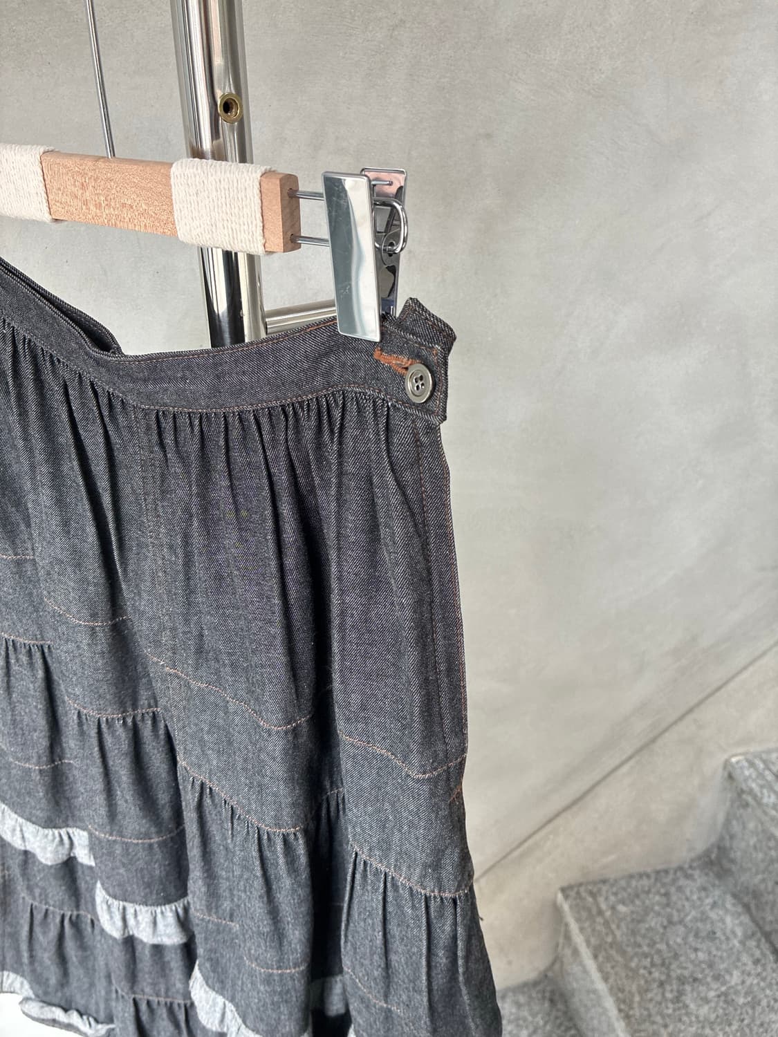 꼼데가르송 트리콧 데님 스커트 상품이미지2