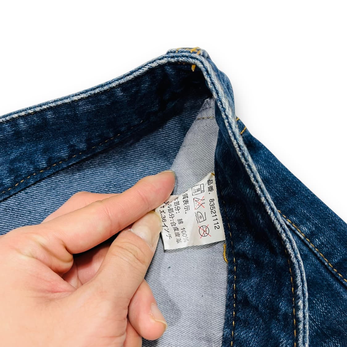 백화요란 오리엔탈 풍신뇌신 자수 데님 하프팬츠 상품이미지6