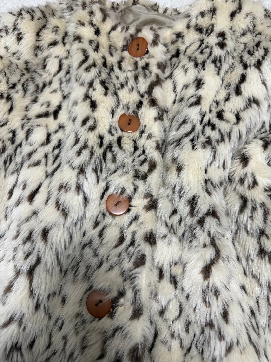 leopard fur jacket 호피 퍼자켓 퍼가디건 상품이미지4