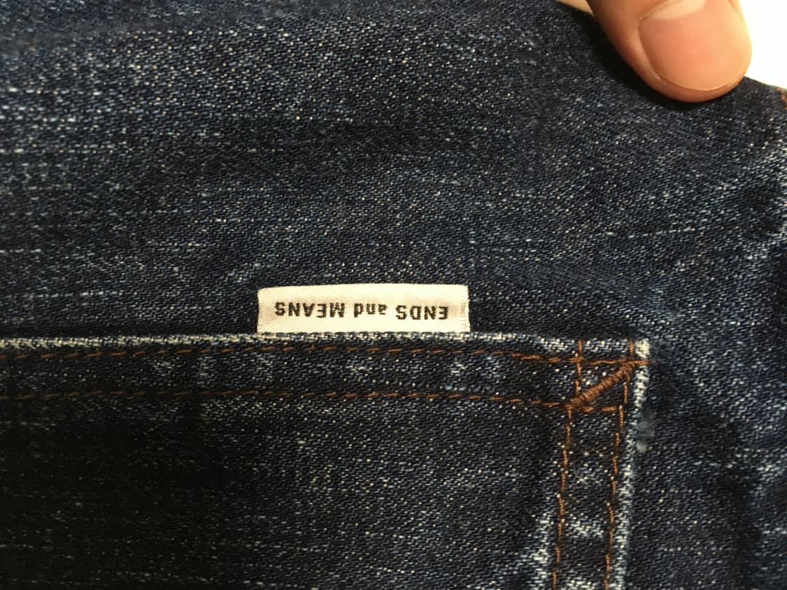 엔즈앤드민즈 5포켓 워시드 데님 인디고 (사이즈L) 상품이미지3