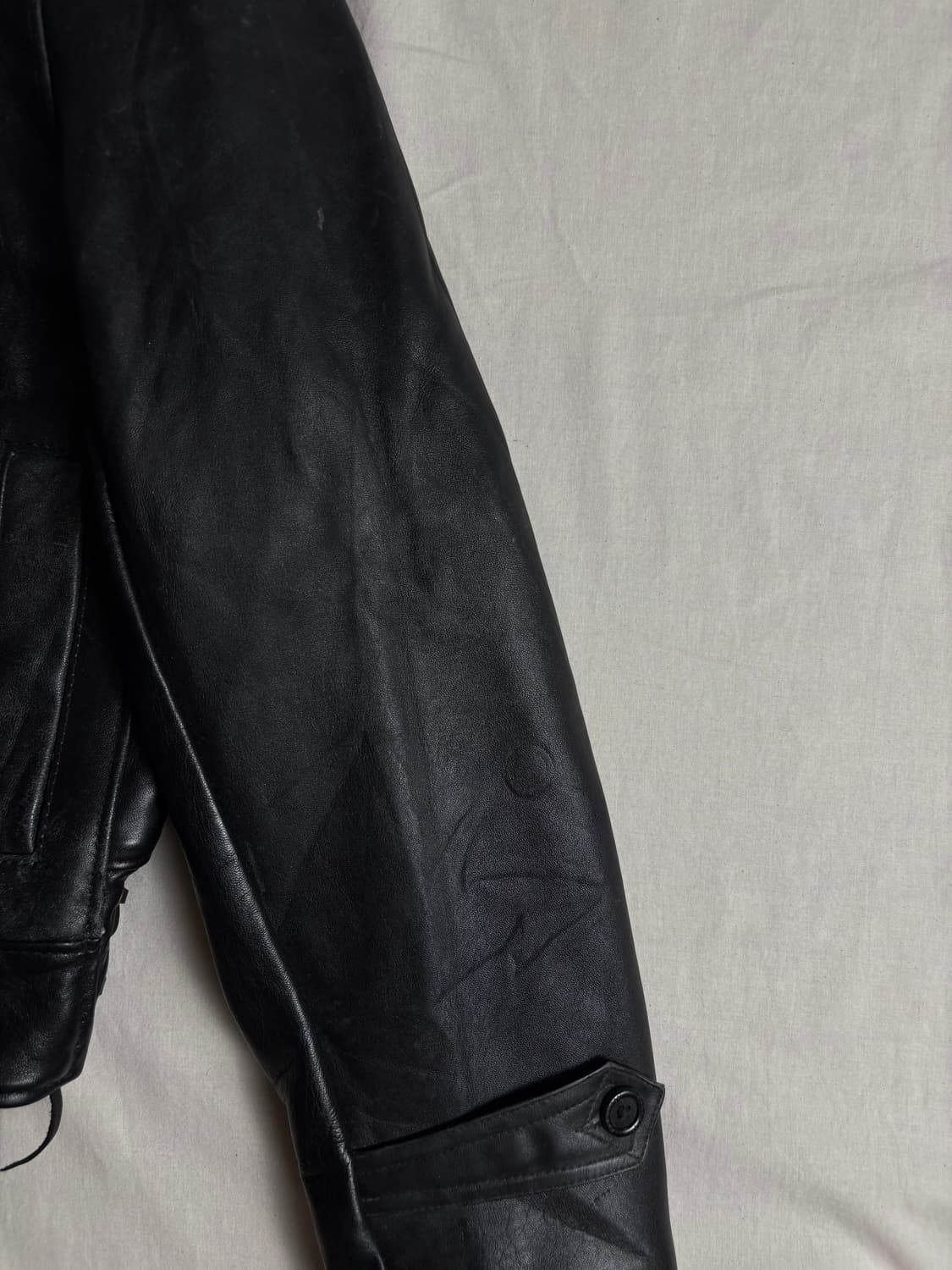 50s Sweden Tanker Genuine Leather Jacket 상품이미지6