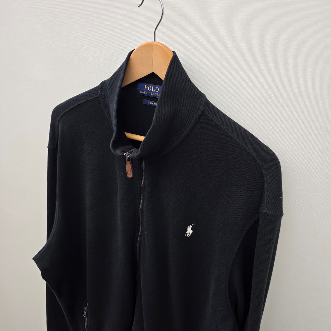 폴로랄프로렌 블랙 풀 지퍼 트랙 니트 상품이미지3