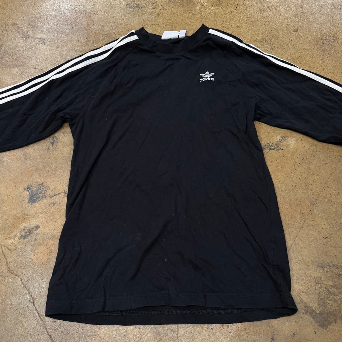 아디다스 블랙 트랙탑 롱슬리브 긴팔 티셔츠 상품이미지3