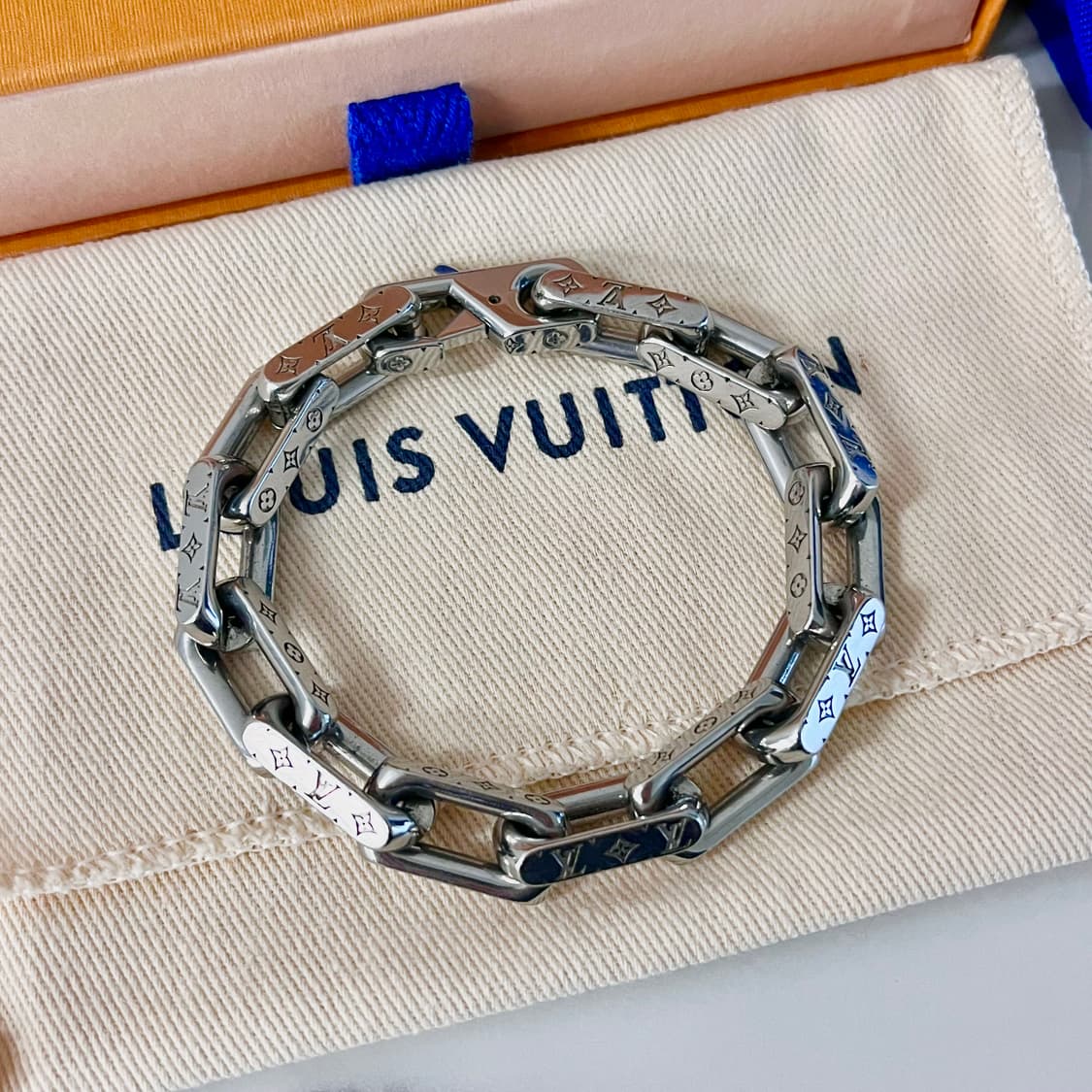 [S+급/정품] 루이비통 모노그램 체인 팔찌 M00308 상품이미지1