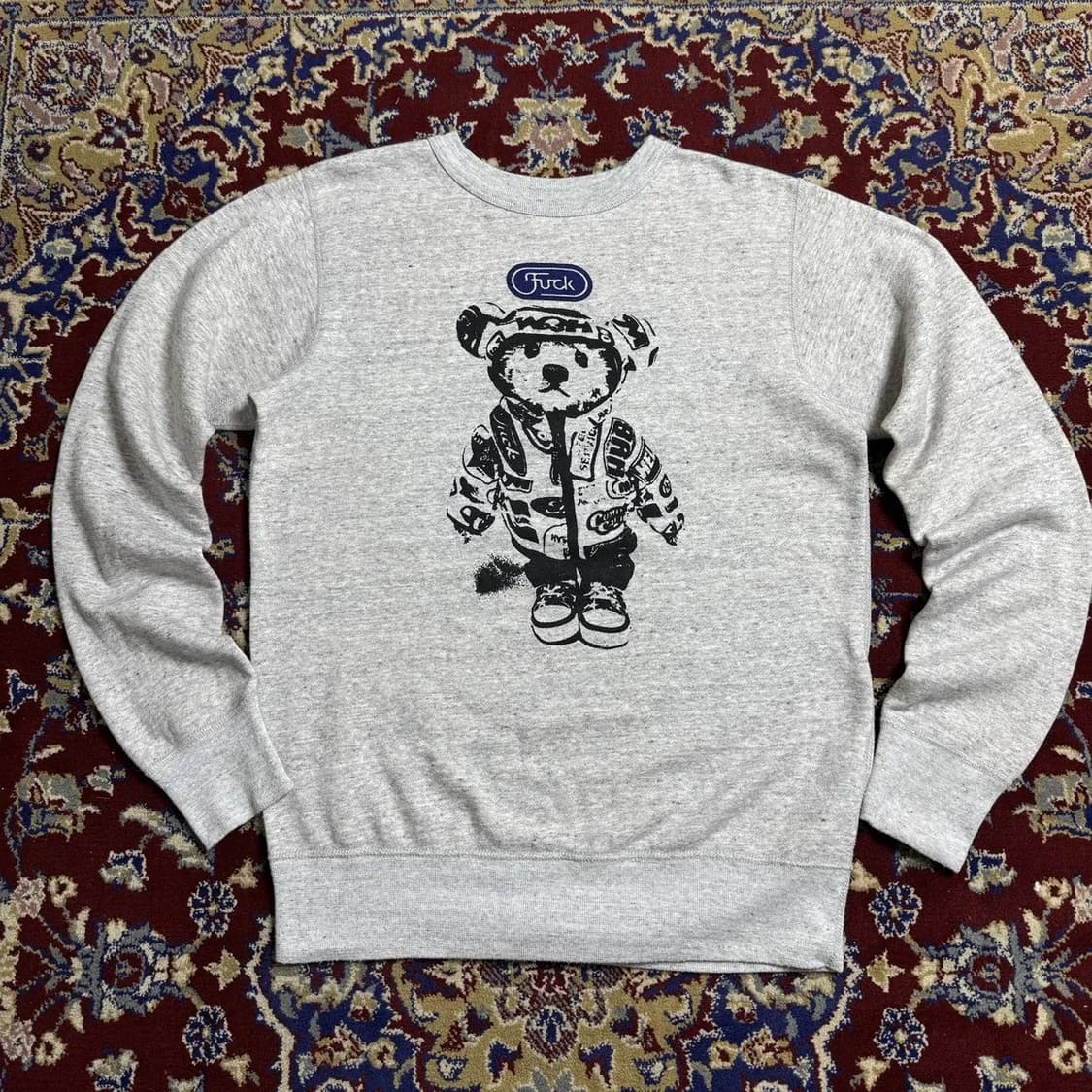 히스테릭 글래머 퍽 레이싱 테디베어 스웻셔츠 상품이미지1