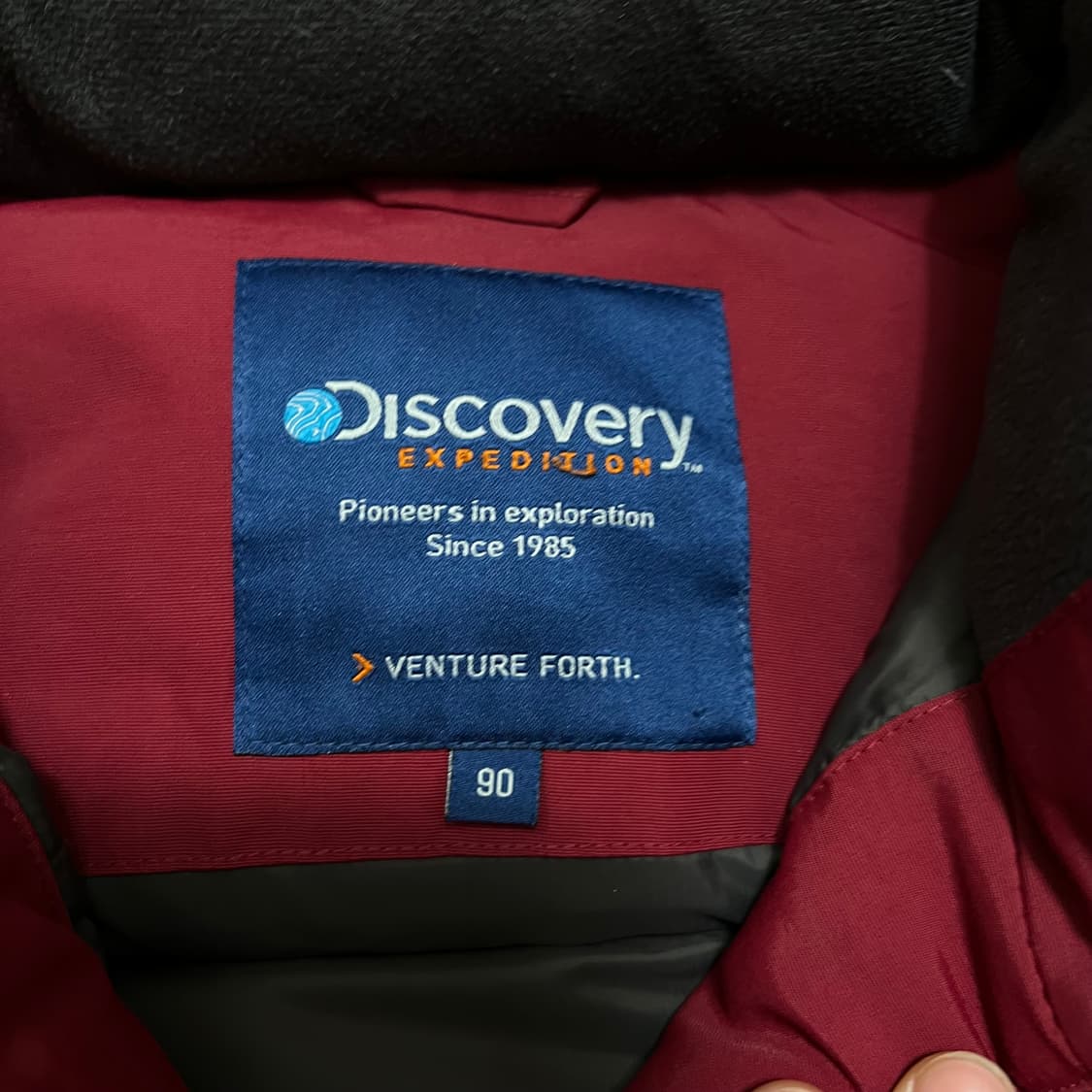 디스커버리 여성 구스다운 후드 사파리 패딩 점퍼 [와인] S/90 상품이미지6