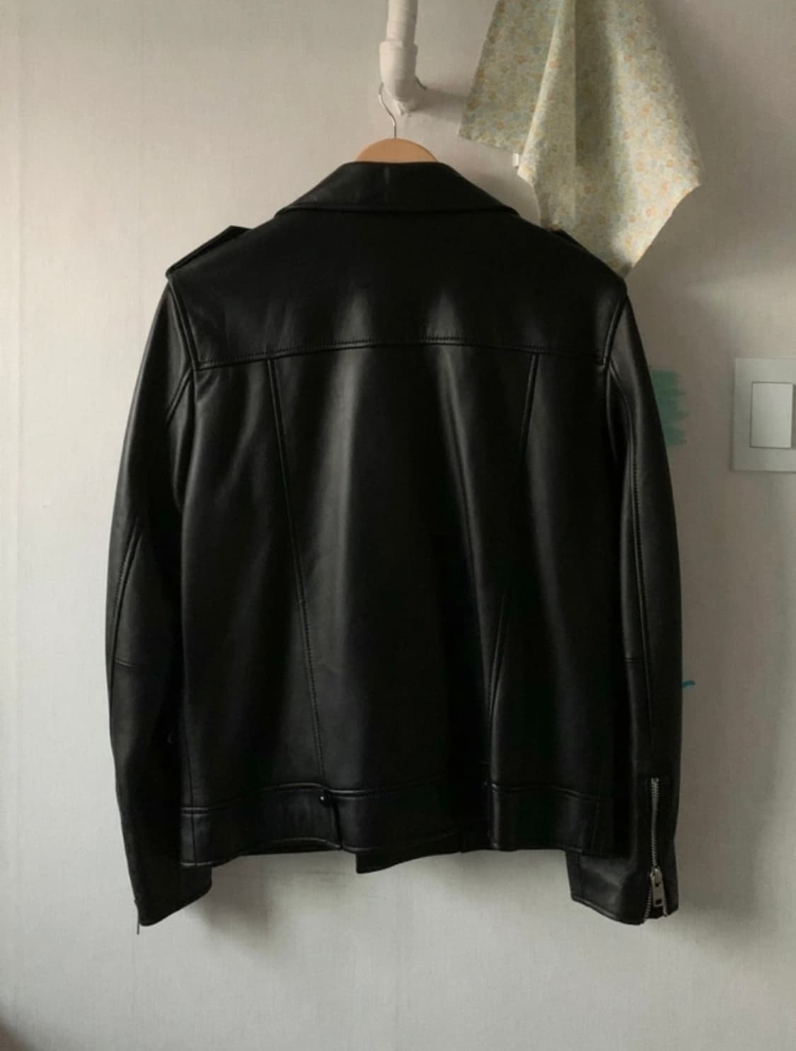 이태원 NORTH BEACH 천연양가죽 라이더 가죽자켓 상품이미지4