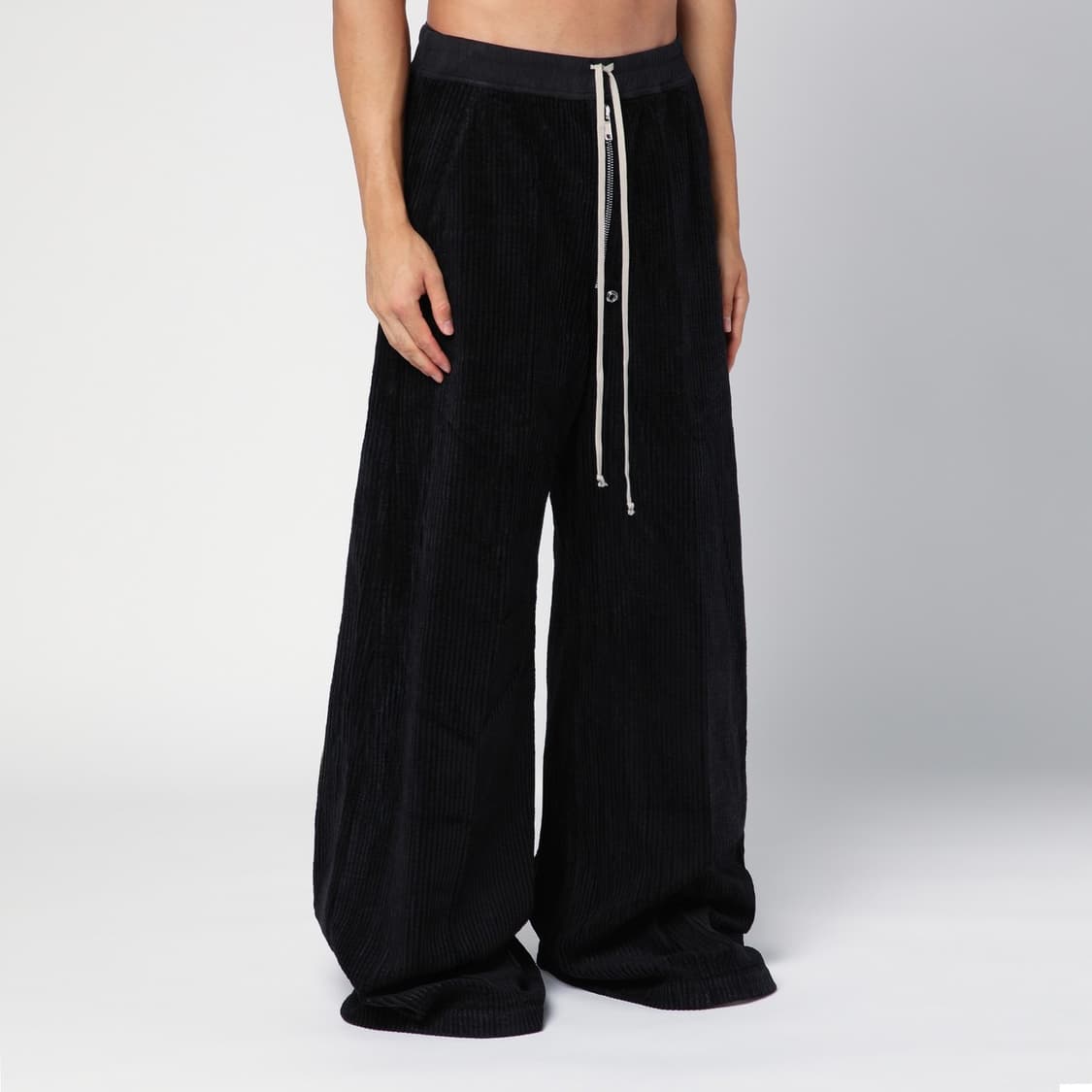 (S) 릭오웬스 다크쉐도우 게스 벨라스 벨벳 팬츠 블랙 상품이미지4