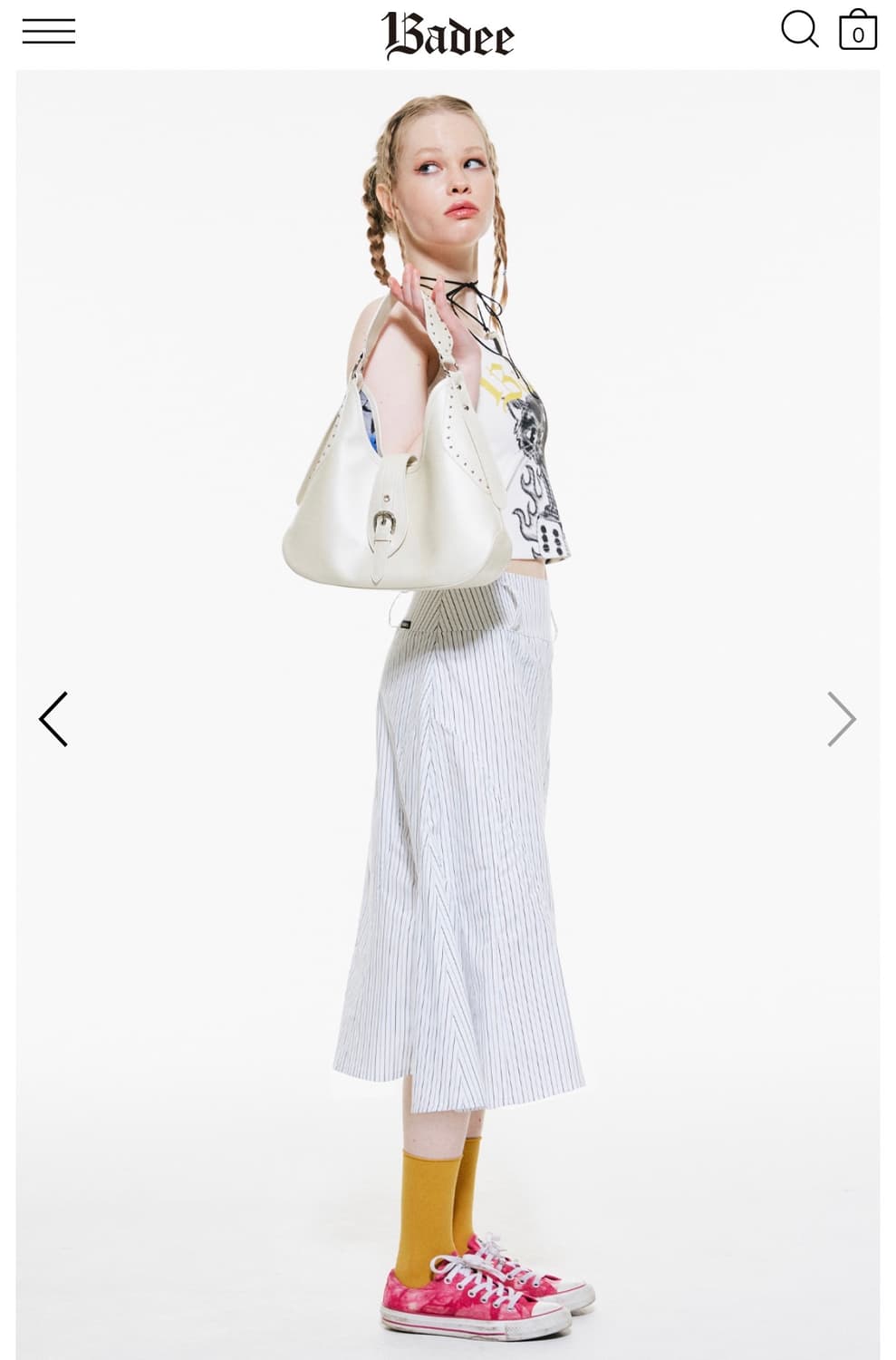 Badee HALFSTUD HOBO BAG IVORY 상품이미지2