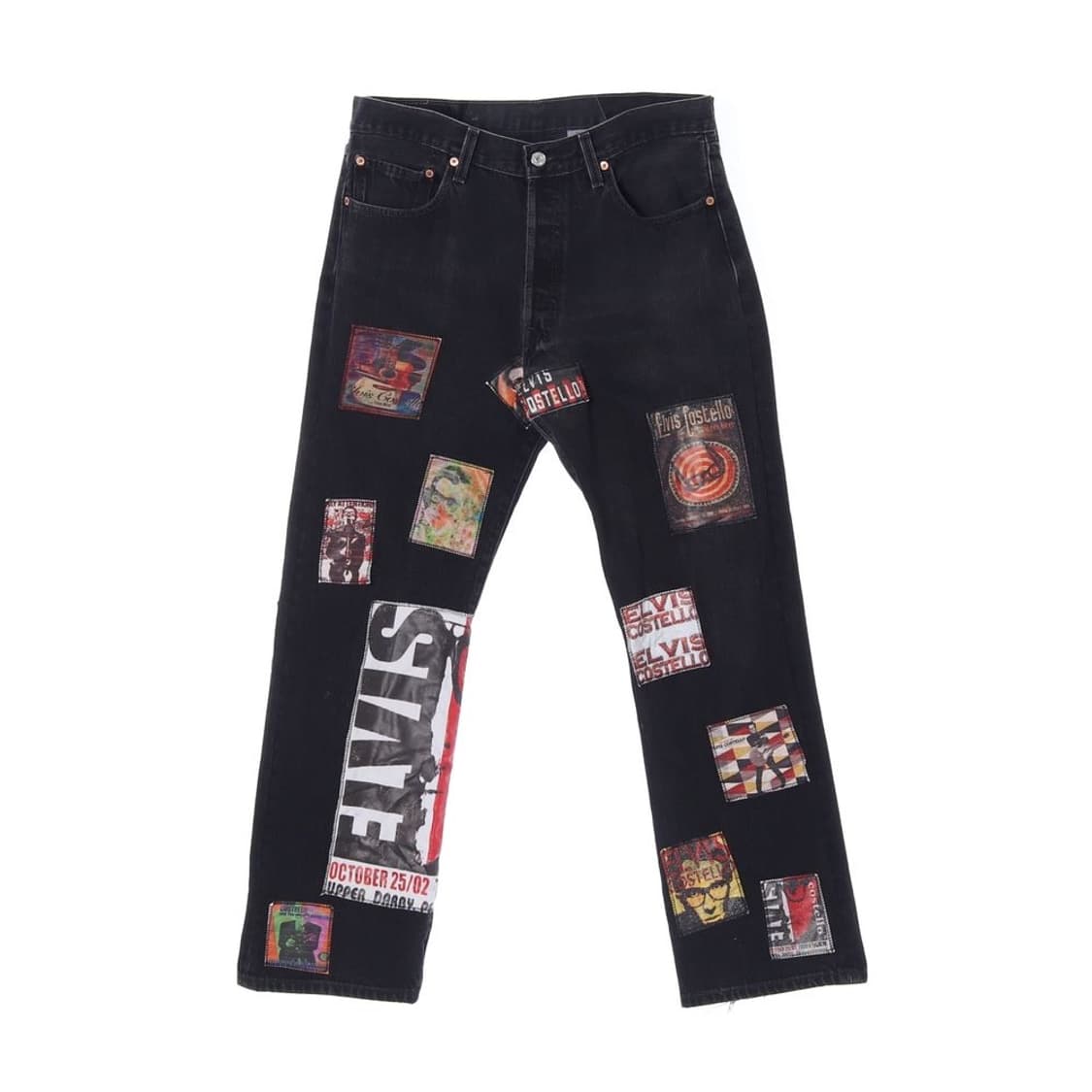 리바이스록 밴드 패치워크 데님 팬츠 청바지 (남성 34in) 상품이미지1