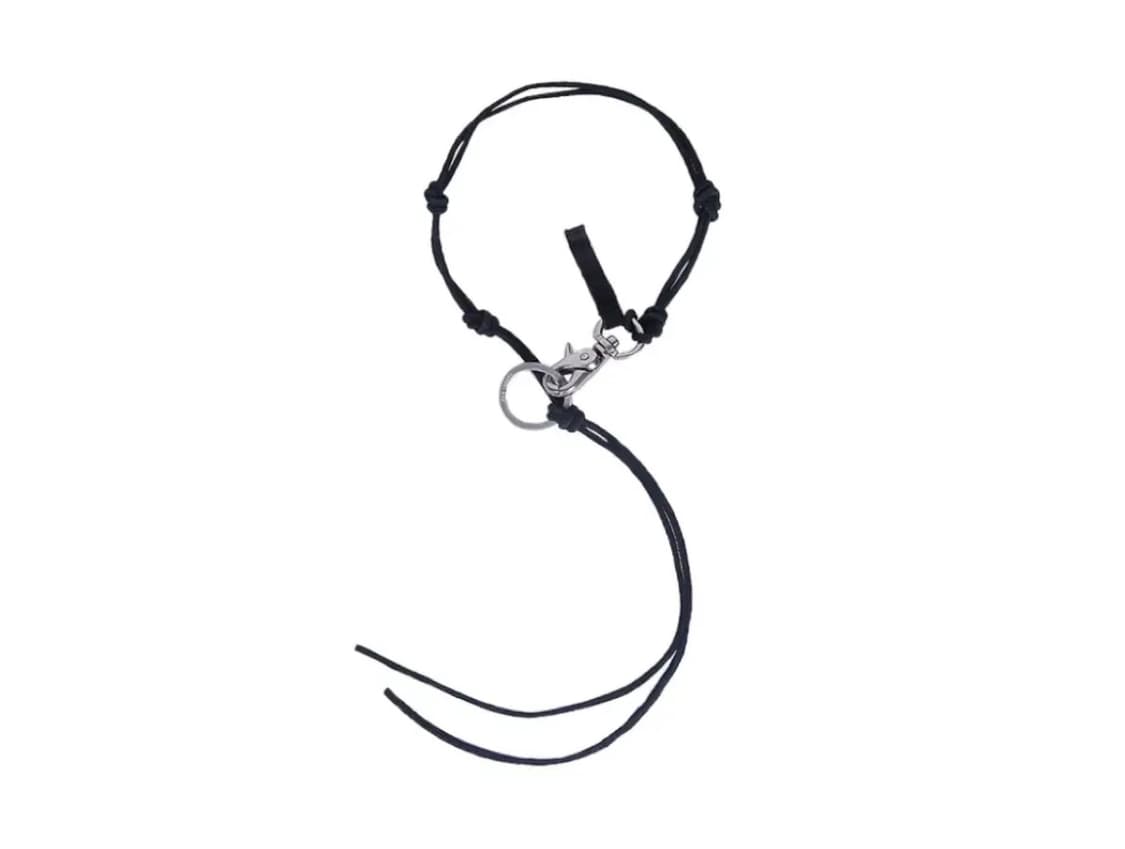 아워레가시 24SS 블랙 라돈 레더 키체인 목걸이 상품이미지1