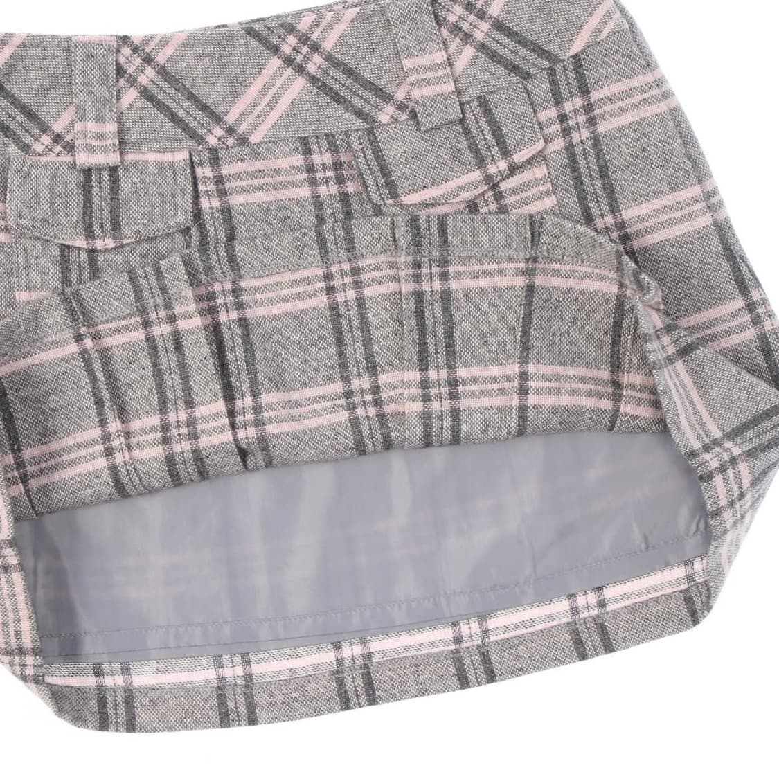 글리터 핑크 체크 포켓 스커트 로걀 갸루 히메갸루 리즈리사깔 빈티지 상품이미지3