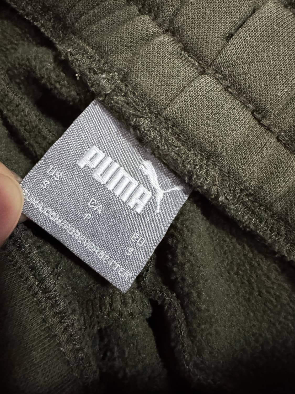 여성 푸마 Puma 트레이닝 카고 조거팬츠 s 카키 27.5인치 상품이미지3