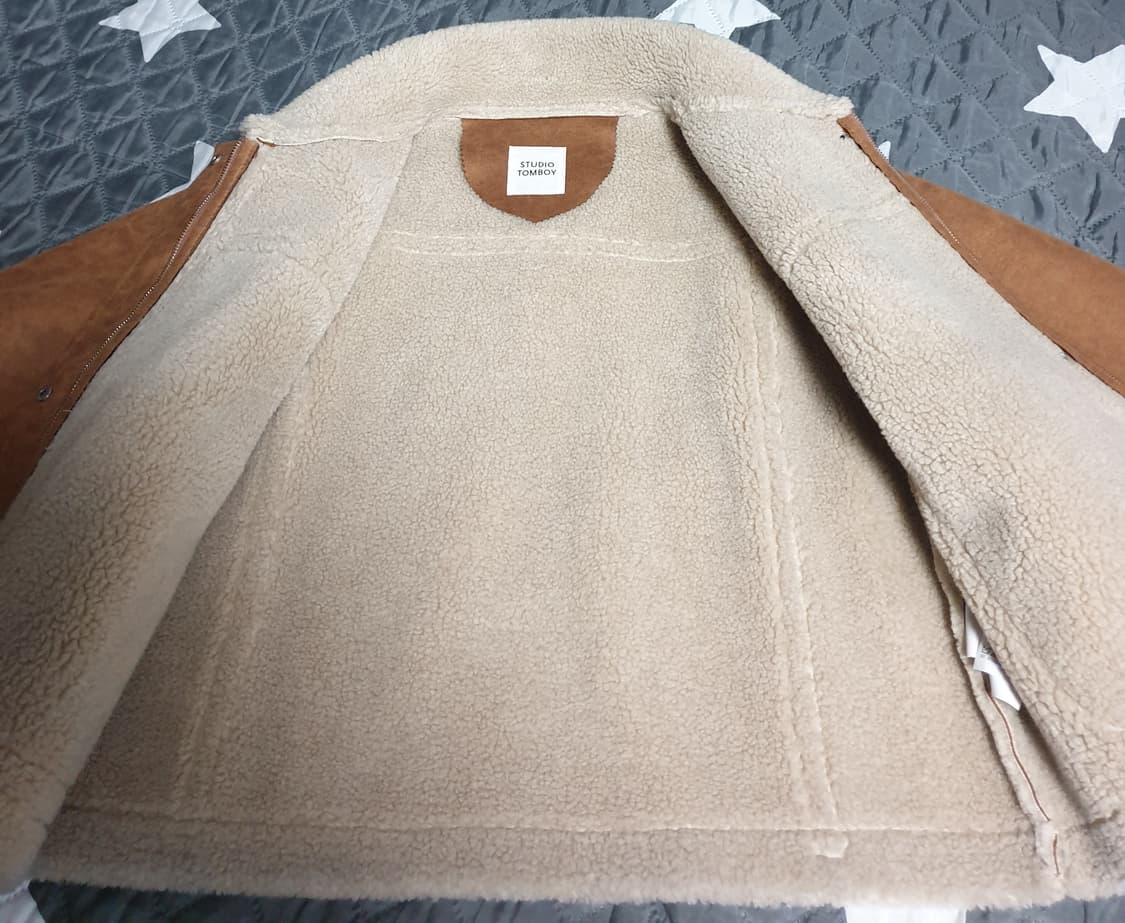 (단종 매물) 스튜디오톰보이 아웃투포켓 숏 무스탕 (F) 상품이미지4